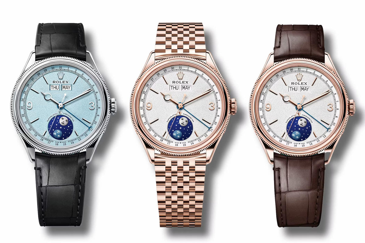 Rolex Perpetual Padellone in Everose gold and platinum, three dial variants