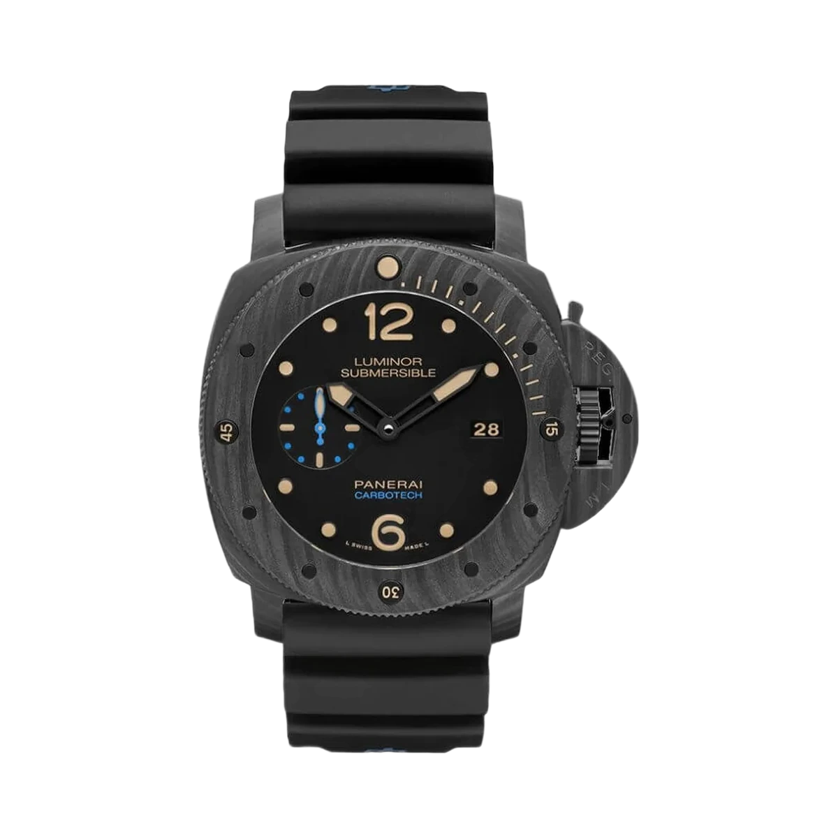 Panerai Luminor Carbotech PAM00616 47Mm Black Dial