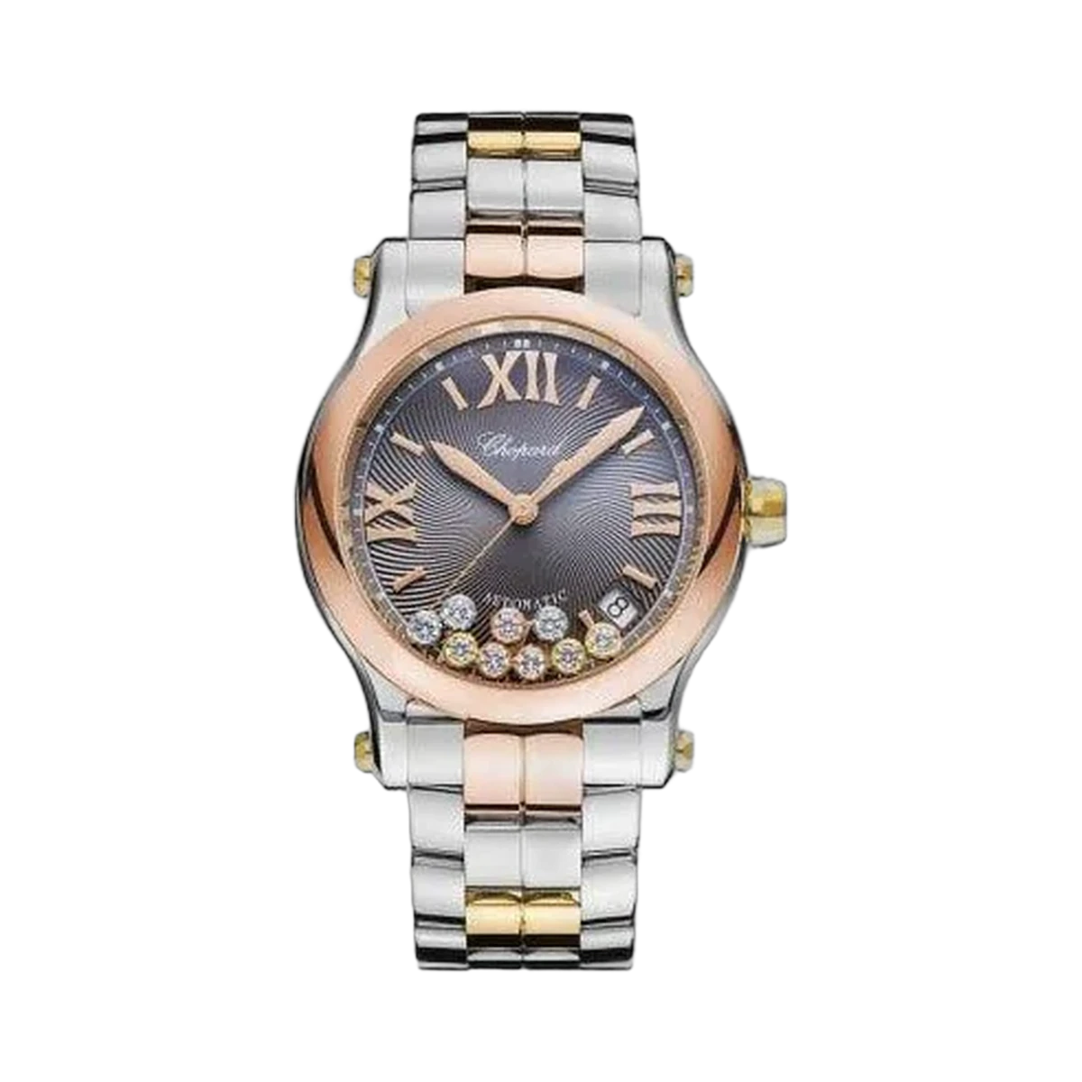 Chopard Happy Sport 不锈钢 & 18Kt 玫瑰金 36 毫米女士腕表