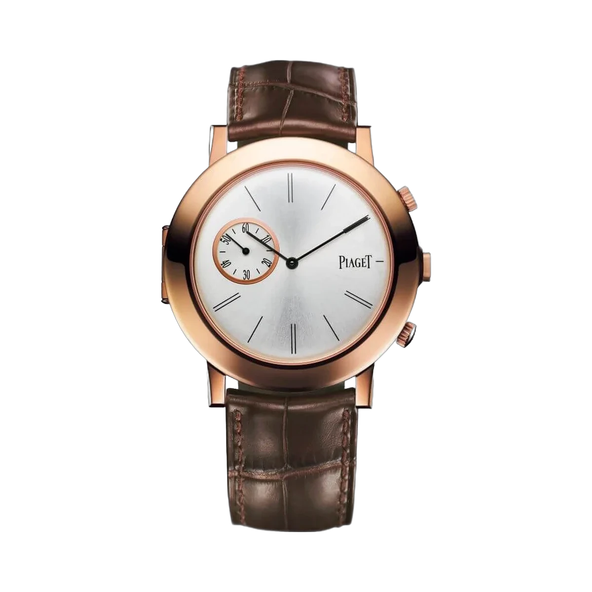 Piaget Altiplano Double Jeu G0A35153 18K Rose Gold Silver Dial