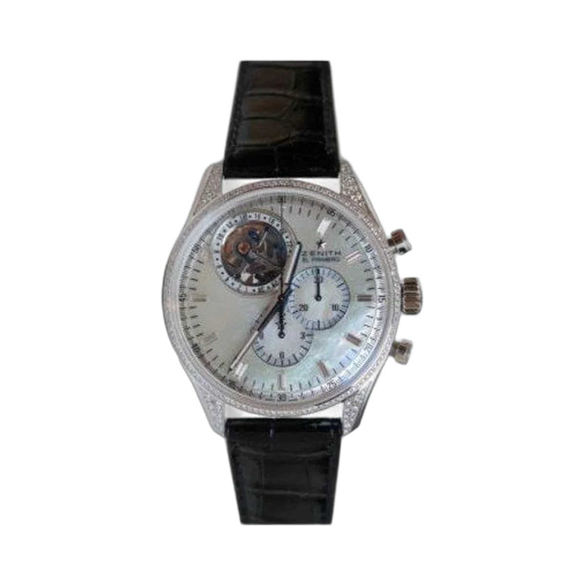 Zenith El Primero 18kt Weißgold 44mm Herrenuhr