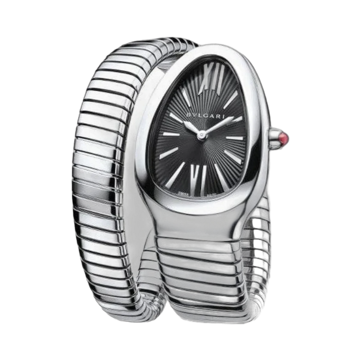 Bvlgari Serpenti Tubogas Stainless Steel 35Mm Ladies Watch Ref. 102824