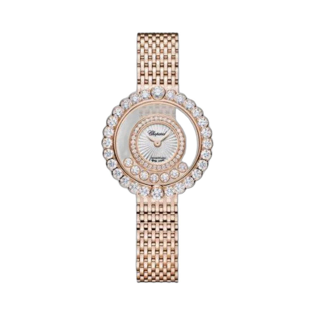 萧邦 Happy Diamonds Icons 18Kt 玫瑰金 30.3 毫米女士腕表