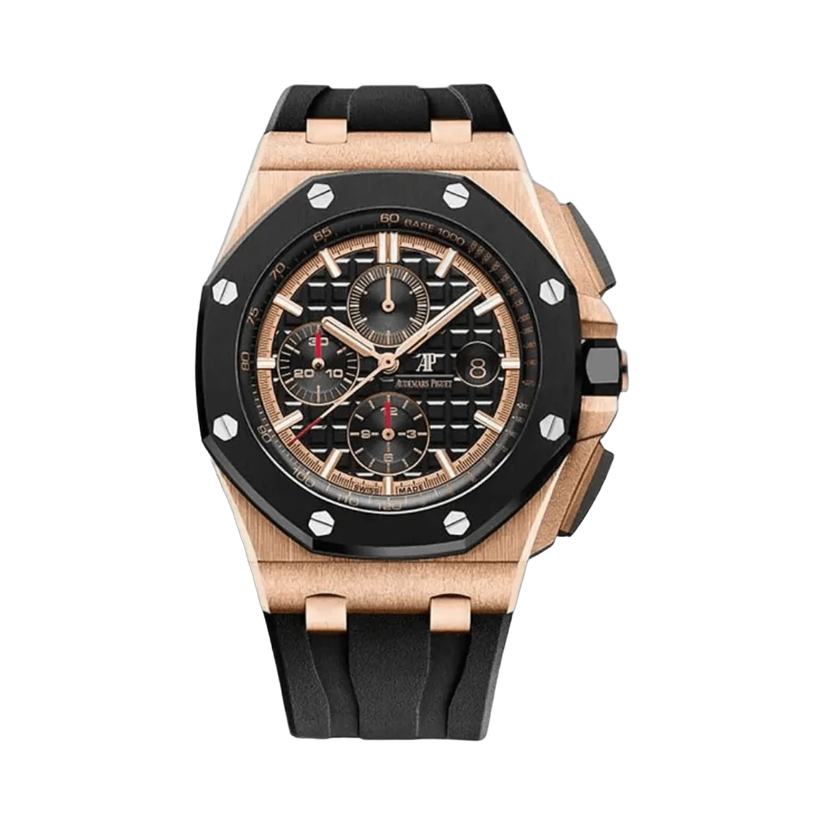 Audemars Piguet 26401Ro.Oo.A002Ca.02 Royal Oak Offshore 18Kt Roségold 44Mm Herrenuhr mit schwarzem Zifferblatt