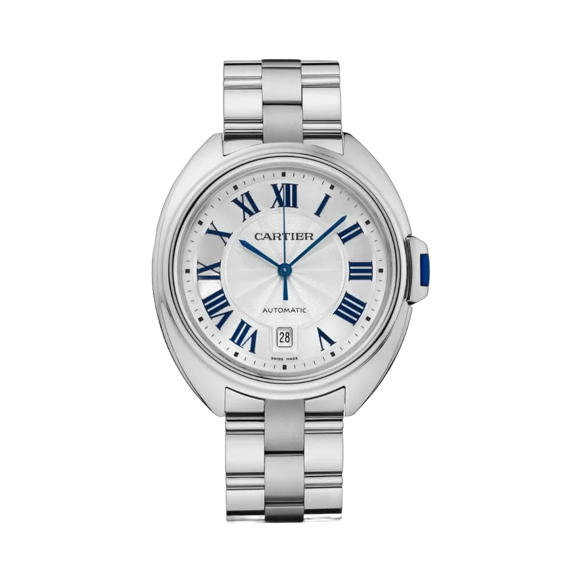 Cartier Cle De Cartier WSCL0007 Edelstahl 40MM Silbernes Zifferblatt