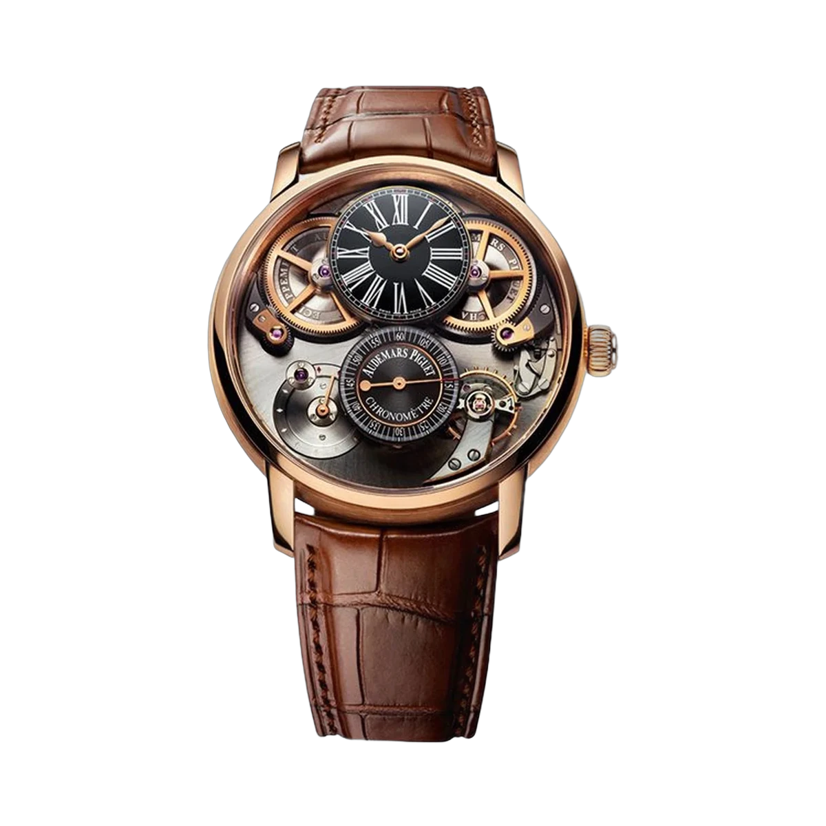 Audemars Piguet Chronometer Escapement 26153OR.OO.D088CR.01 18Kt Rose Gold 46mm Men's Watch