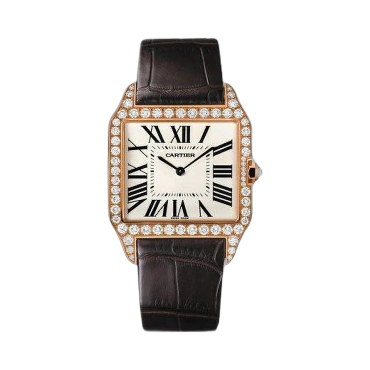 Cartier Santos Dumont 18Kt Pink Gold 44.48 X 34.6 Mm Men's Watch
