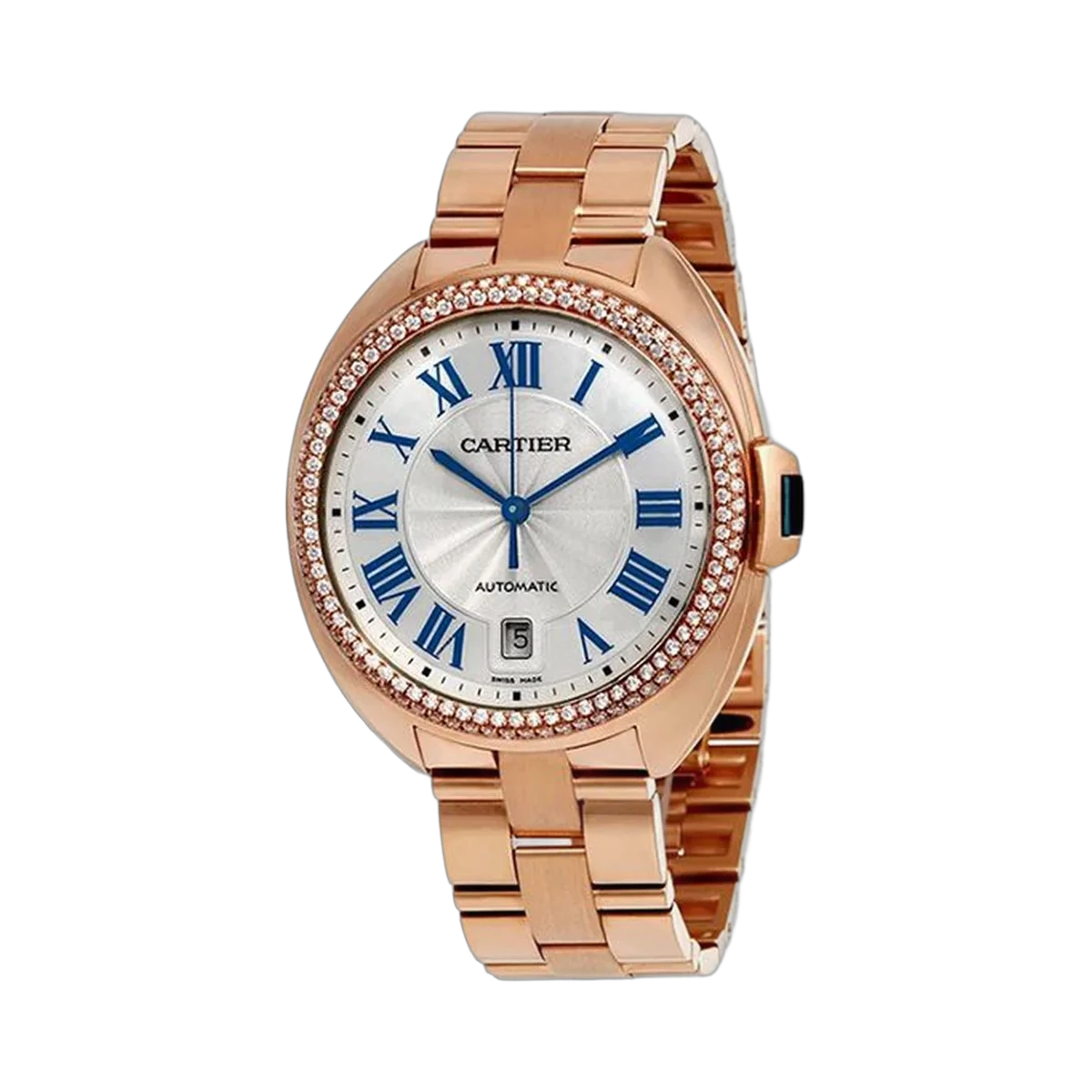 卡地亚 Cle De Cartier 40 毫米 18 克拉玫瑰金女士腕表