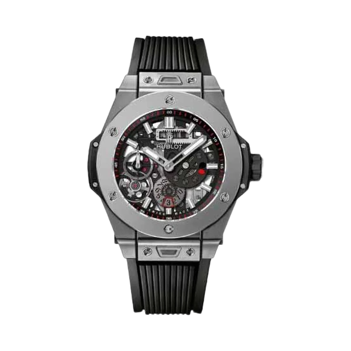 Hublot Big Bang 414.NI.1123.RX Meca-10 Titanium 45Mm Skeleton Dial Men’S Watch