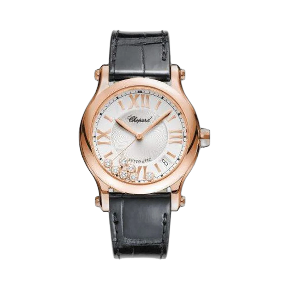 Chopard Happy Sport Medium 18Kt Rose Gold 36Mm Ladies Watch