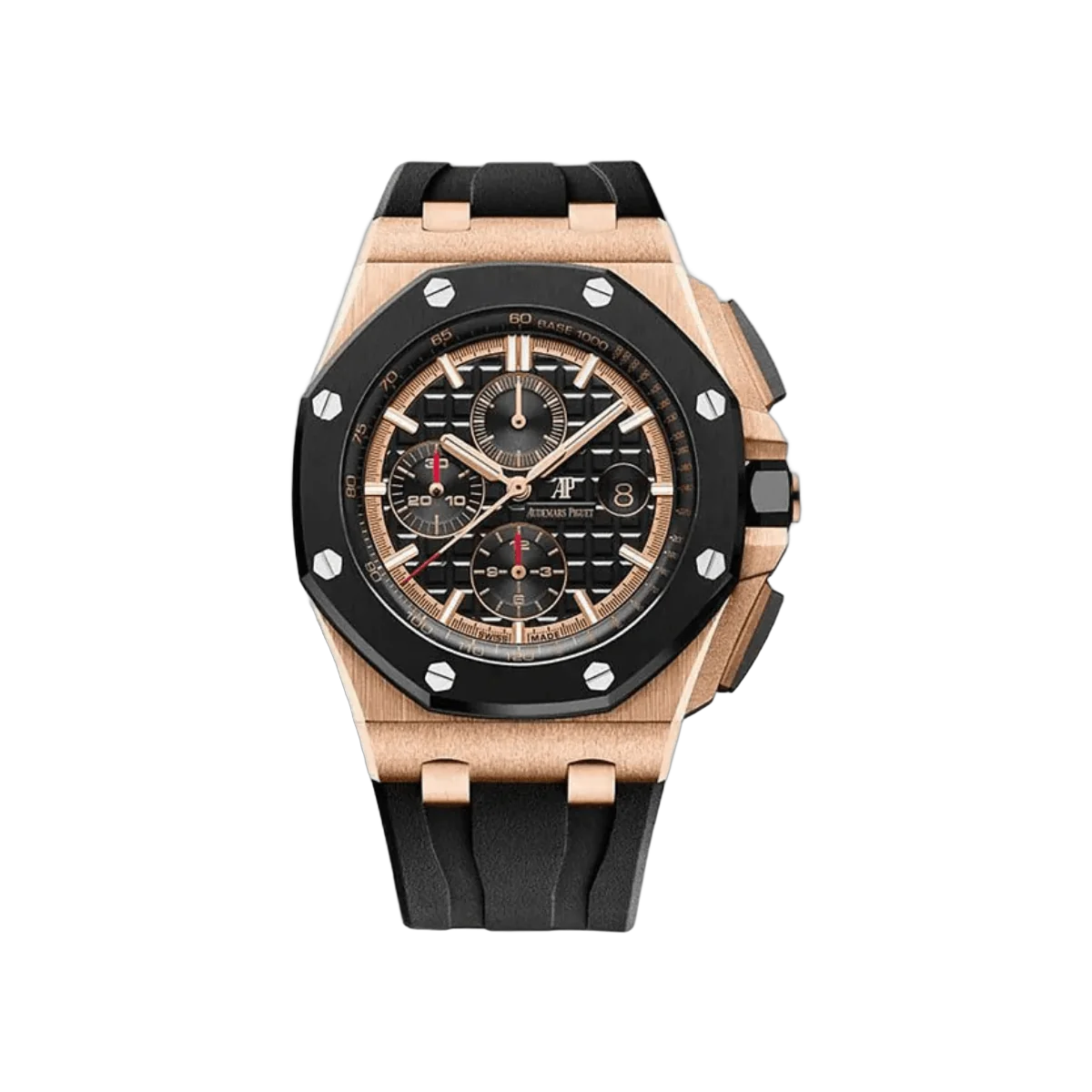 Audemars Piguet 26401Ro.Oo.A002Ca.02 Royal Oak Offshore 18Kt Rose Gold 44Mm Black Dial Men’S Watch