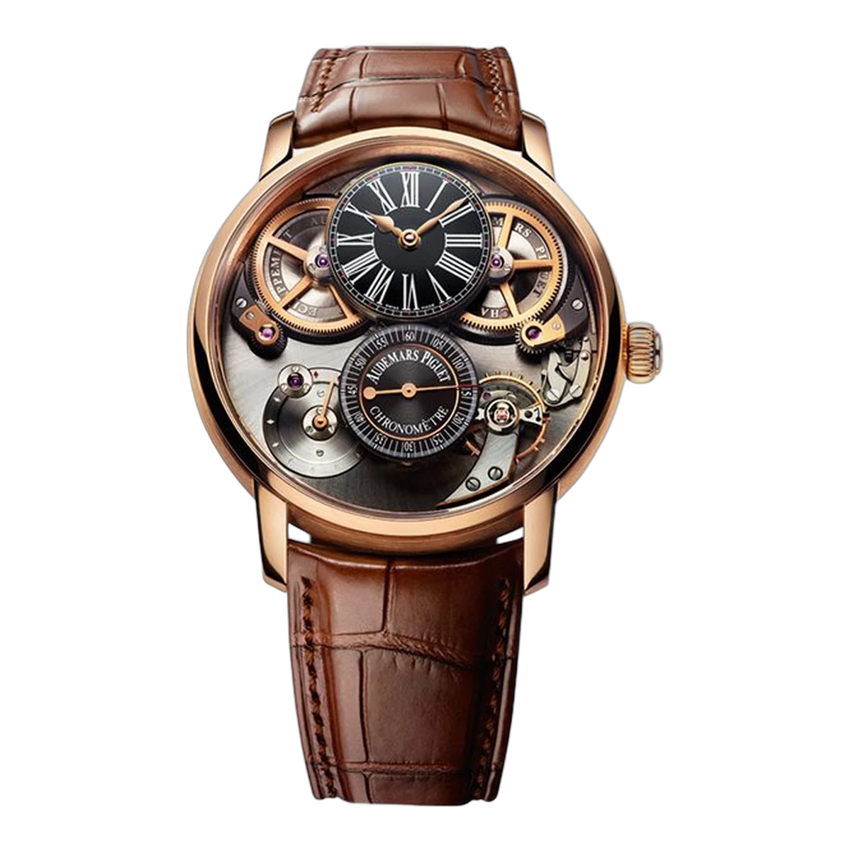 Audemars Piguet Chronometer Escapement 26153OR.OO.D088CR.01 18Kt Rose Gold 46mm Men's Watch