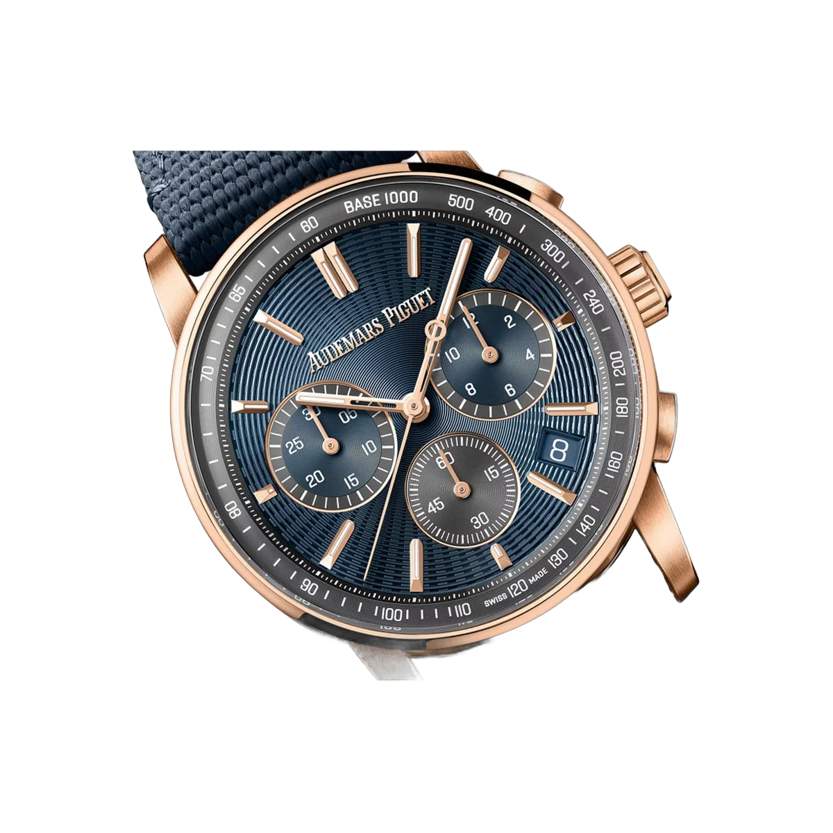 Audemars Piguet Code 11.59 Chronograph 26393OR.OO.A348KB.01 Rose Gold 41mm Blue Dial Men's Watch – additional product photo 3