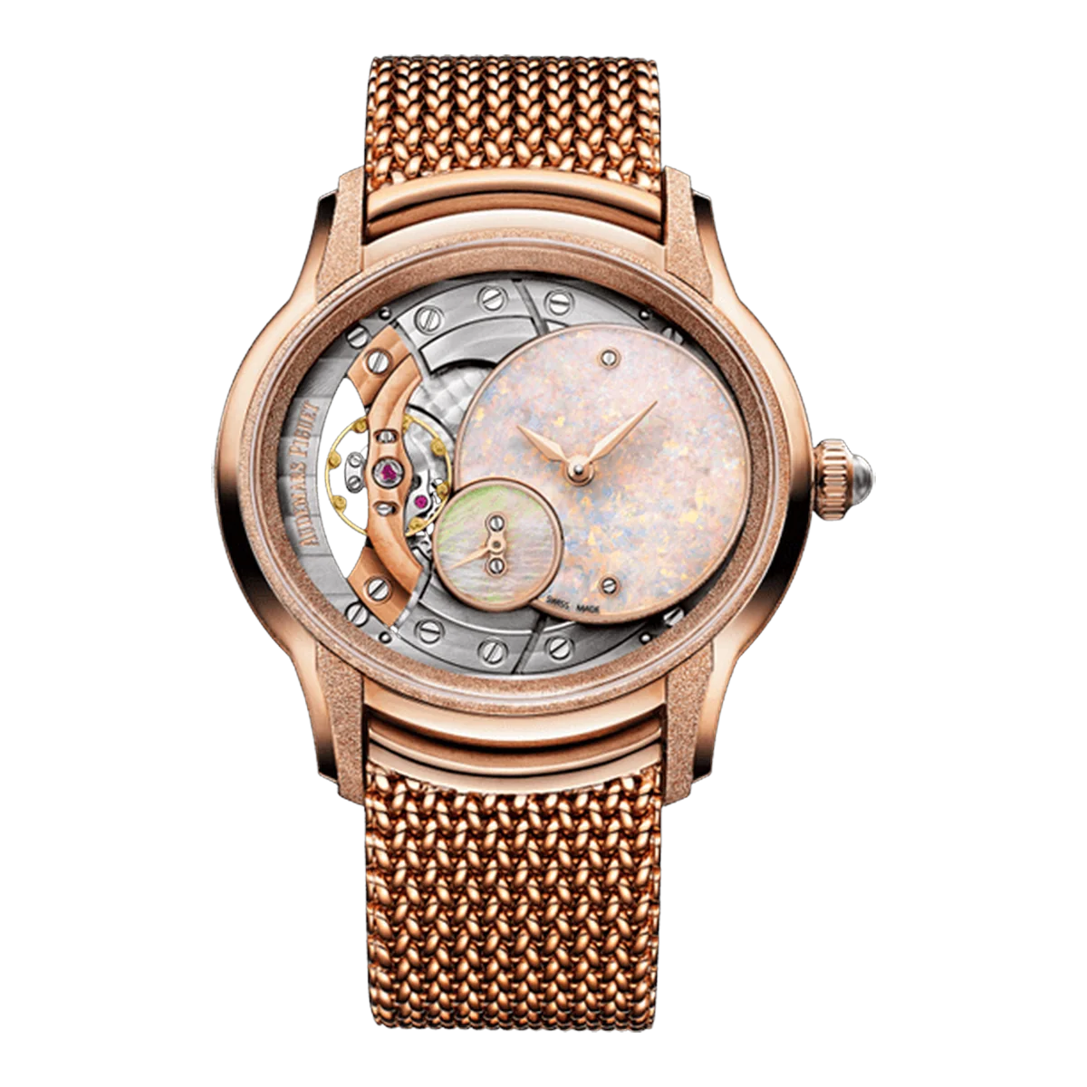 Audemars Piguet Millenary 77244OR.GG.1272OR.01 Frosted 39.5mm 18kt Rose Gold Ladies Watch