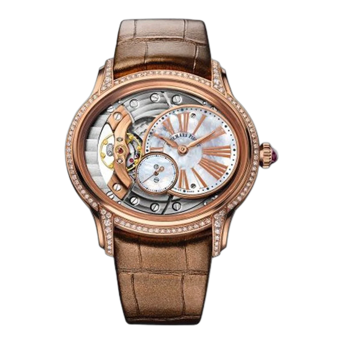 Audemars Piguet Millenary 77247OR.ZZ.A812CR.01 Hand Wound 18Kt Rose Gold 39.5Mm Ladies Watch