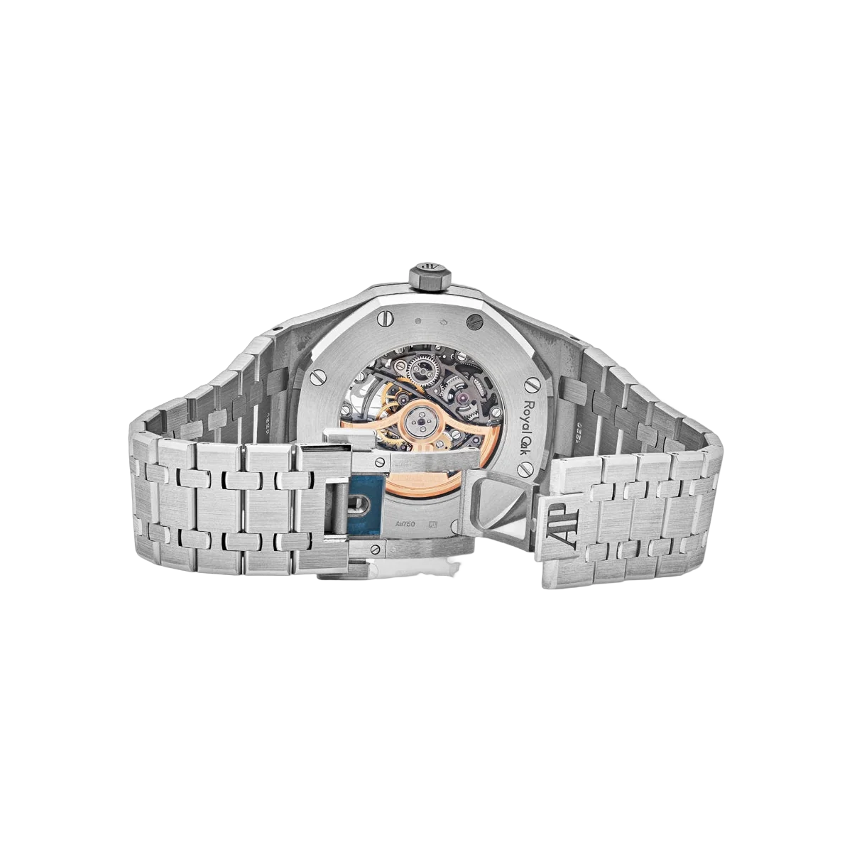 Audemars Piguet Royal Oak 15412BC.ZZ.1220BC.01 Double Balance Wheel White Gold Baguette-cut Diamond Bezel 41mm Skeleton Dial Men's Watch – additional product photo 4