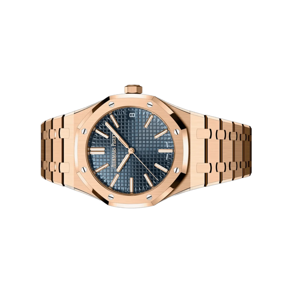 Audemars Piguet Royal Oak 15510OR.OO.1320OR.03 18K Rose Gold 41mm Blue Dial Mens Watch – additional product photo 2