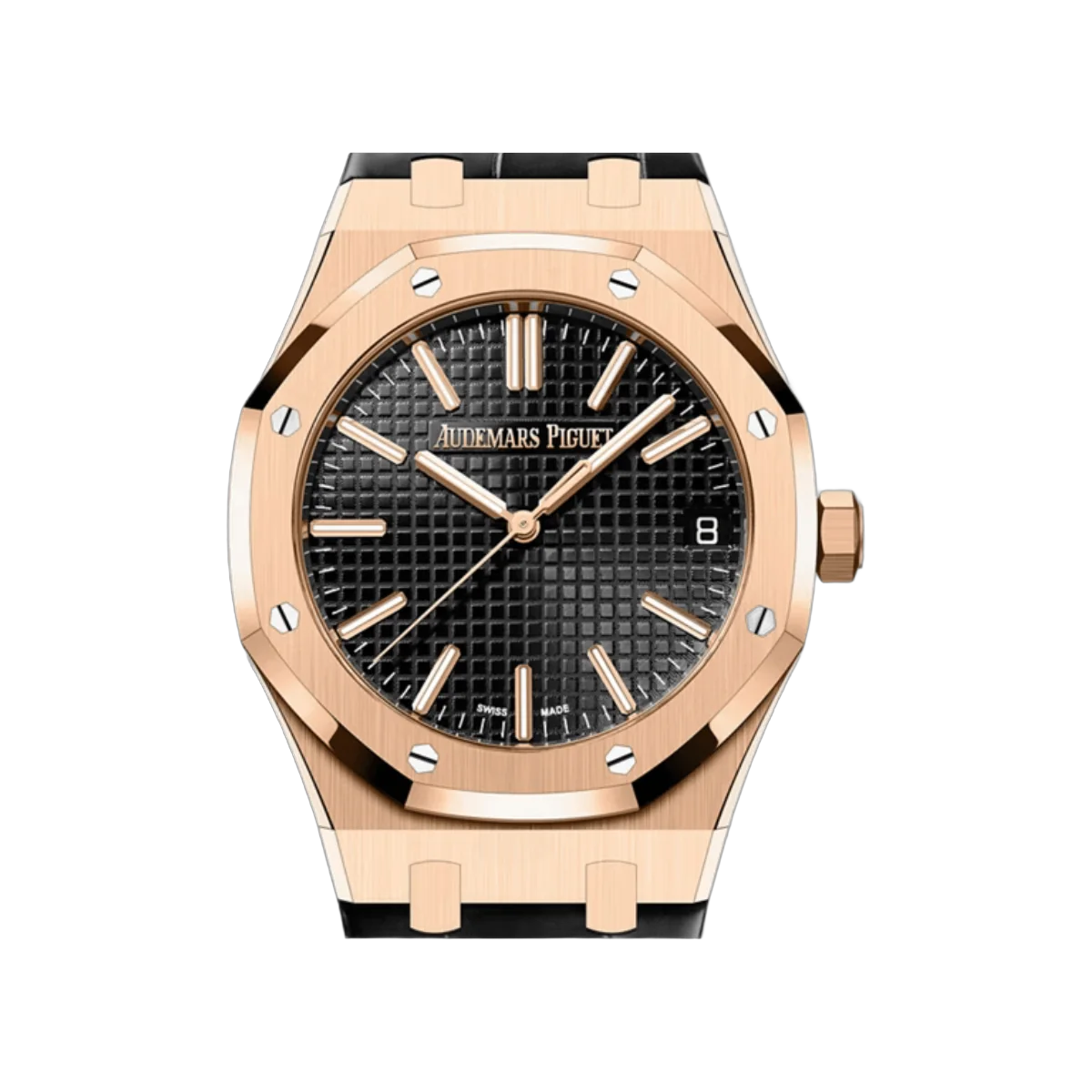 Audemars Piguet Royal Oak 15510OR.OO.D002CR.02 18K Rose Gold, 41mm Black Dial Mens Watch – additional product photo 3