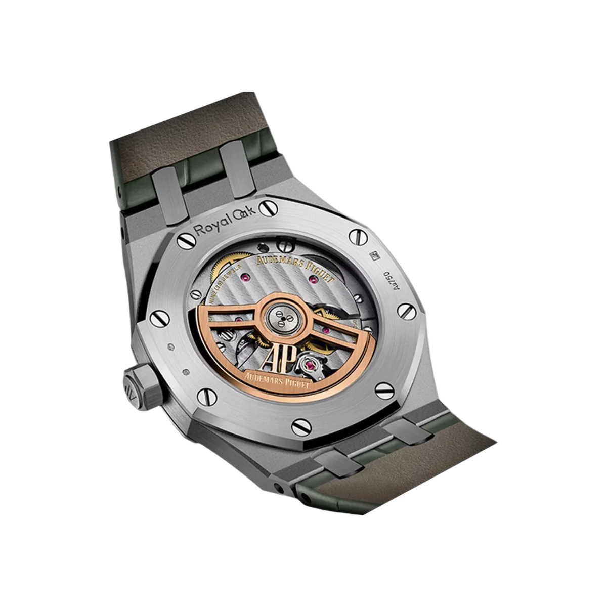 Audemars Piguet Royal Oak 15551BC.ZZ.D405CR.01 White Gold Diamond Bezel 37mm Green Dial Ladies Watch – additional product photo 4
