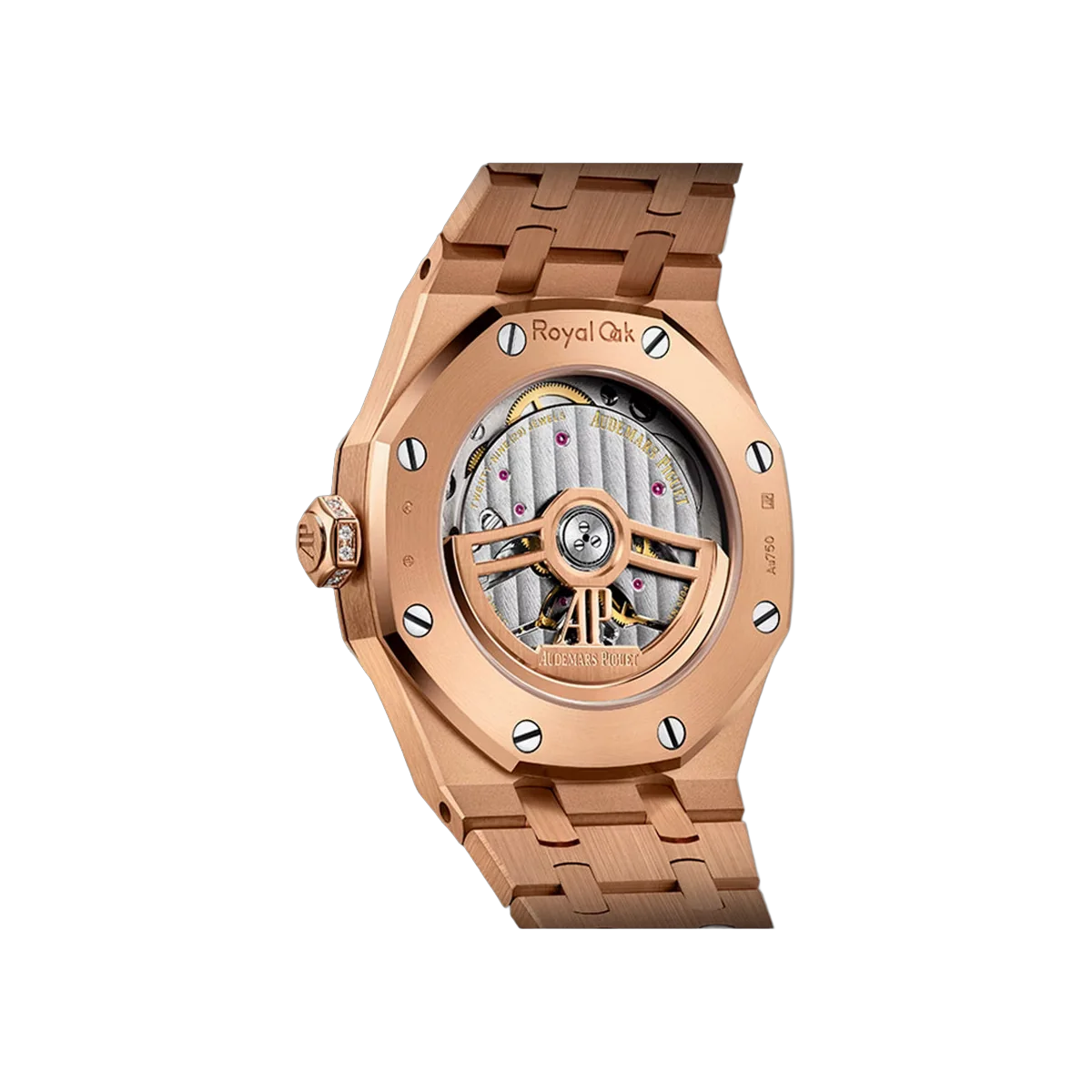 Audemars Piguet Royal Oak 15552OR.ZZ.1358OR.01 Rose Gold with Pave Diamonds 37mm Pave Diamond Dial Ladies Watch – additional product photo 3
