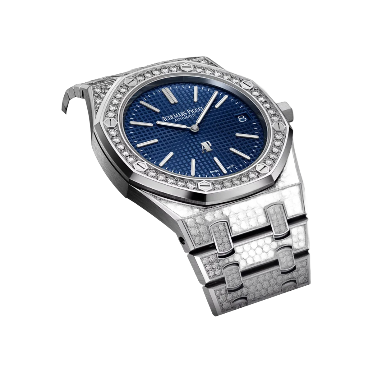Audemars Piguet Royal Oak 16202BC.ZZ.1241BC.02 White Gold 39mm Blue Unisex Watch – additional product photo 2
