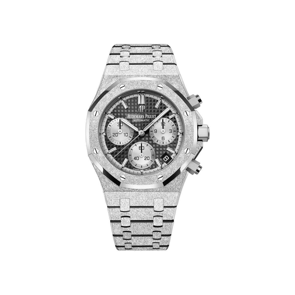 Audemars Piguet Royal Oak 26239BC.GG.1224BC.02 Frosted White Gold 41mm Black Dial Men's Watch