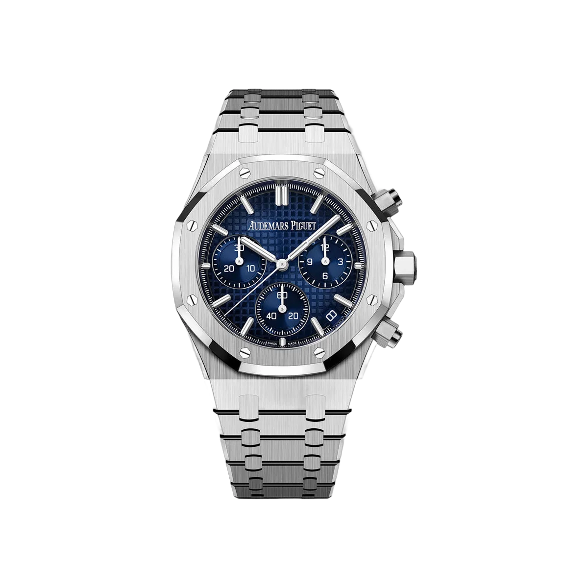 Audemars Piguet Royal Oak 26240BC.OO.1320BC.04 Chronograph White Gold 41mm Smoked Blue Dial Men's Watch