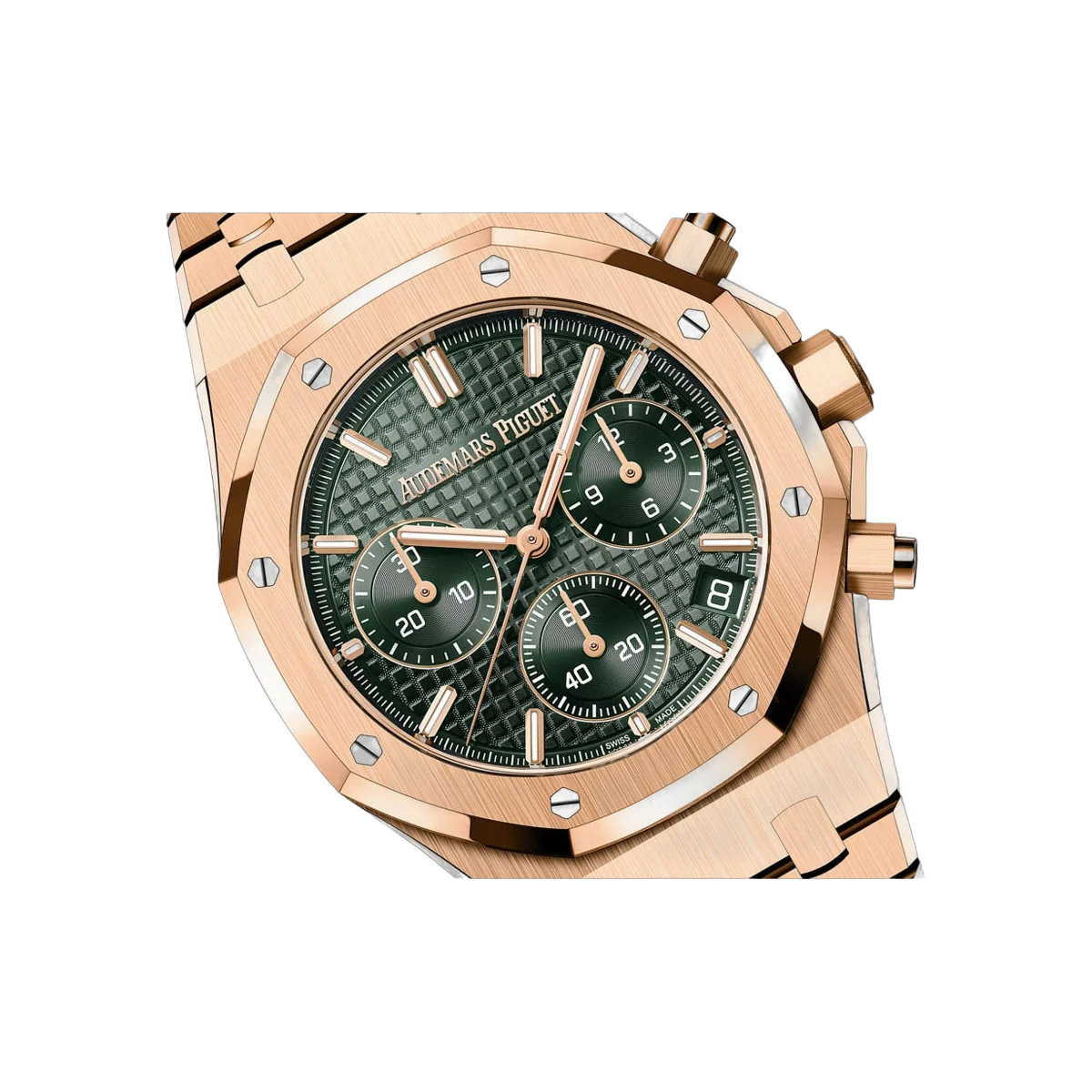 Audemars Piguet Royal Oak 26240OR.OO.1320OR.08 Rose Gold 41mm Green Dial Men's Watch – additional product photo 2