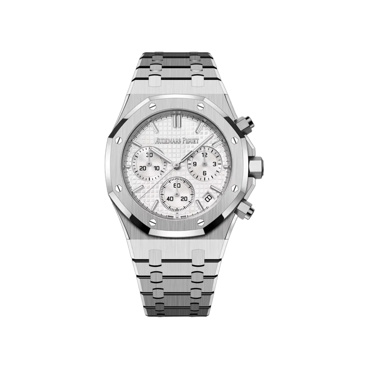 Audemars Piguet Royal Oak 26240ST.OO.1320ST.07 Chronograph 41mm White Dial Men's Watch