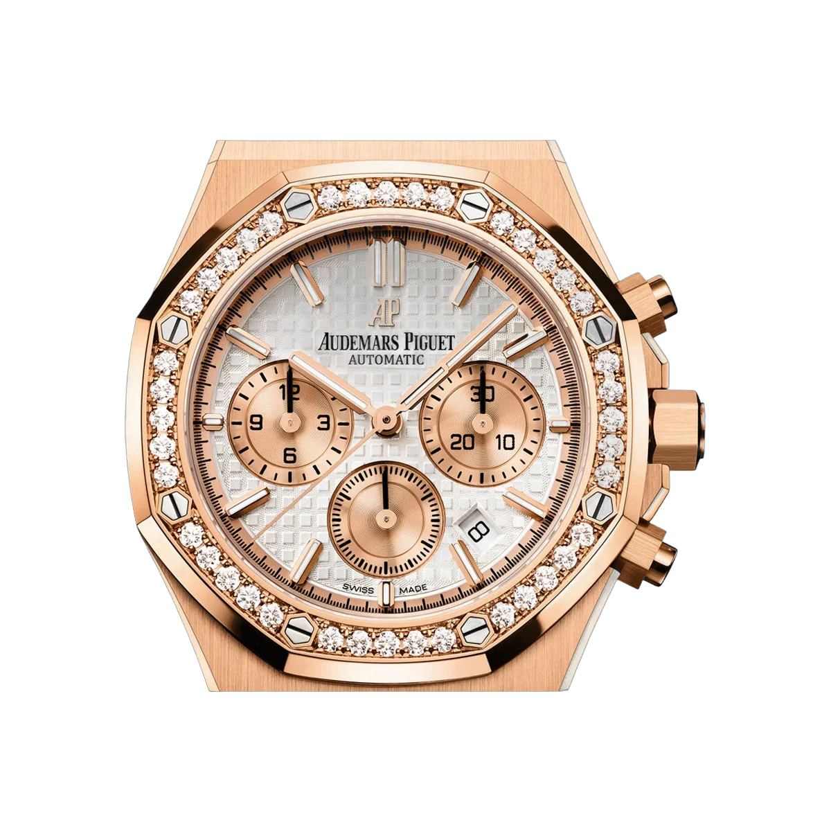 Audemars Piguet Royal Oak 26315OR.ZZ.1256OR.01 Rose Gold 38mm Silver Dial Ladies Watch – additional product photo 2