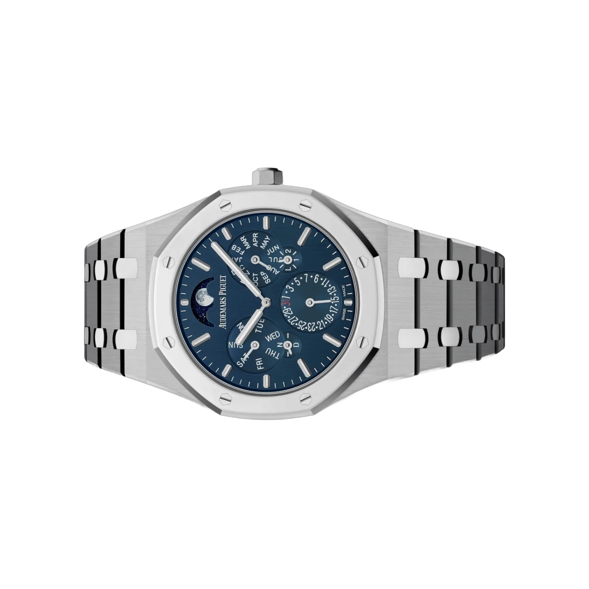 Audemars Piguet Royal Oak 26586IP.OO.1240IP.01 Perpetual Calendar Ultra-Thin Titanium Blue Dial โ additional product photo 3