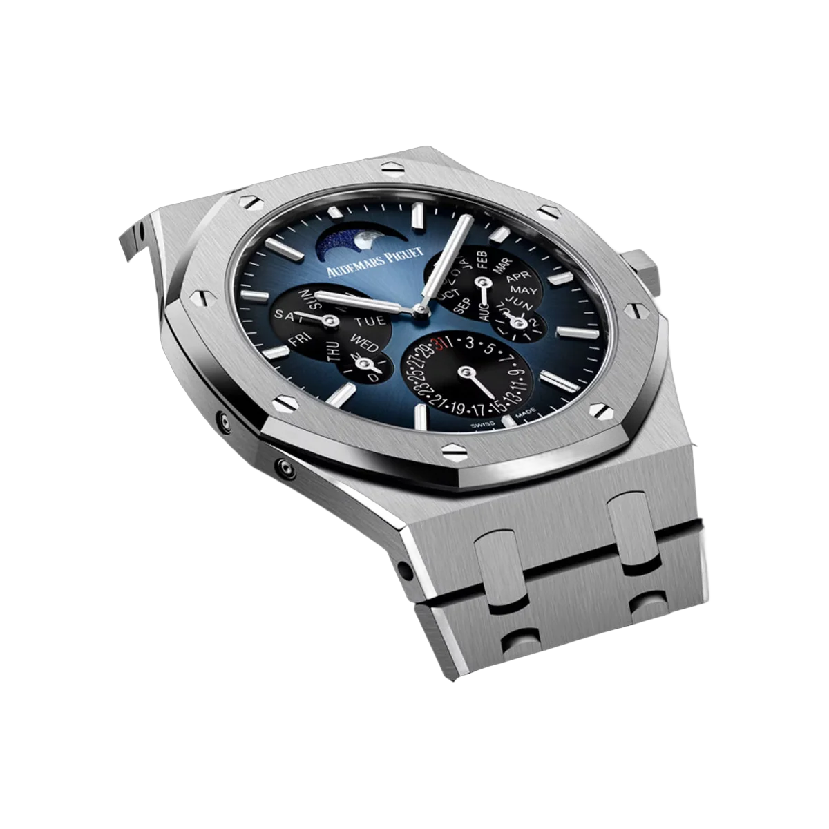 Audemars Piguet Royal Oak 26586TI.OO.1240TI.01 Perpetual Calendar Ultra-Thin Ltd. Edition Blue Dial 41mm Men's Watch – additional product photo 2