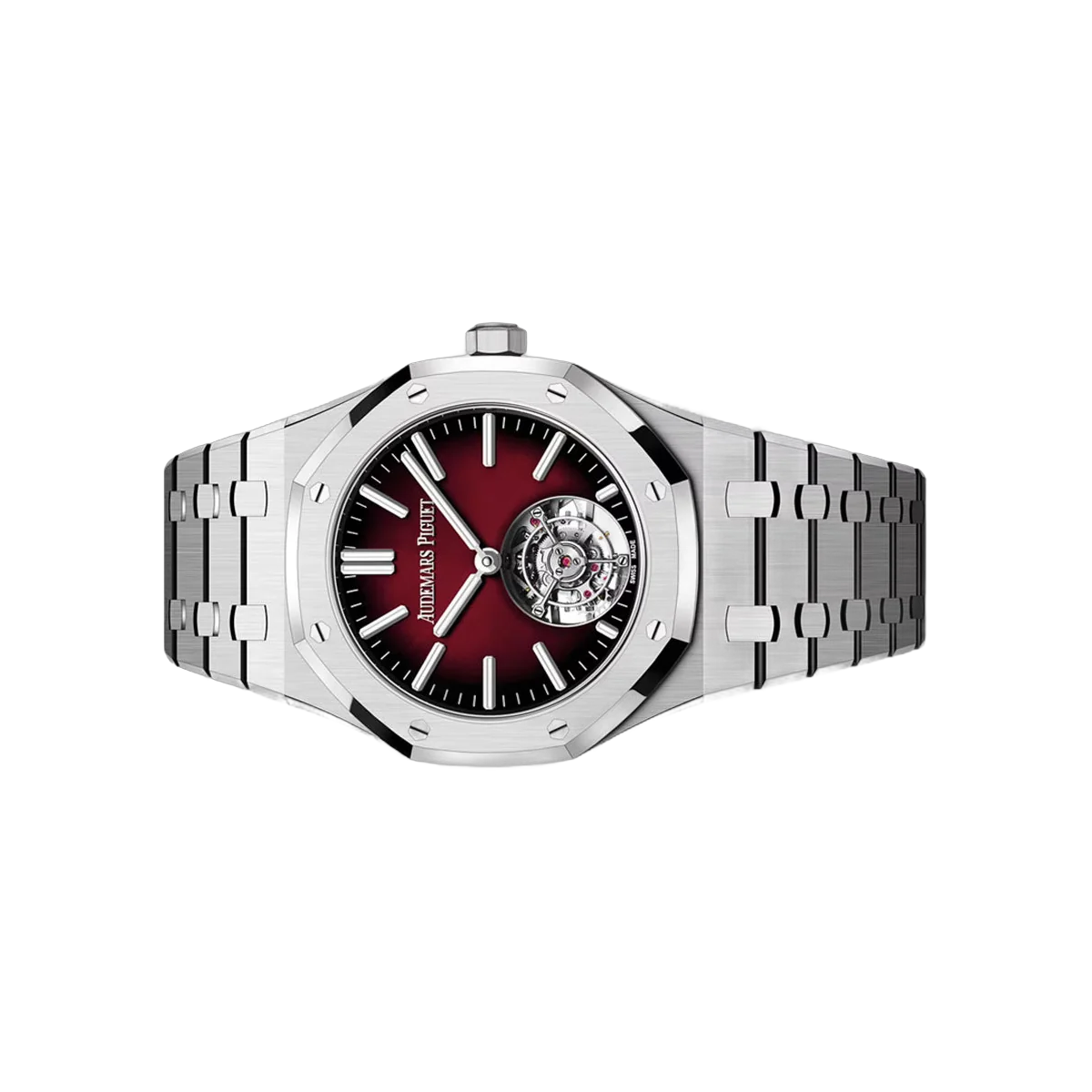 Audemars Piguet Royal Oak 26730ST.OO.1320ST.05 Flying Tourbillon Stainless Steel 41mm Burgundy Dial Men's Watch – additional product photo 2