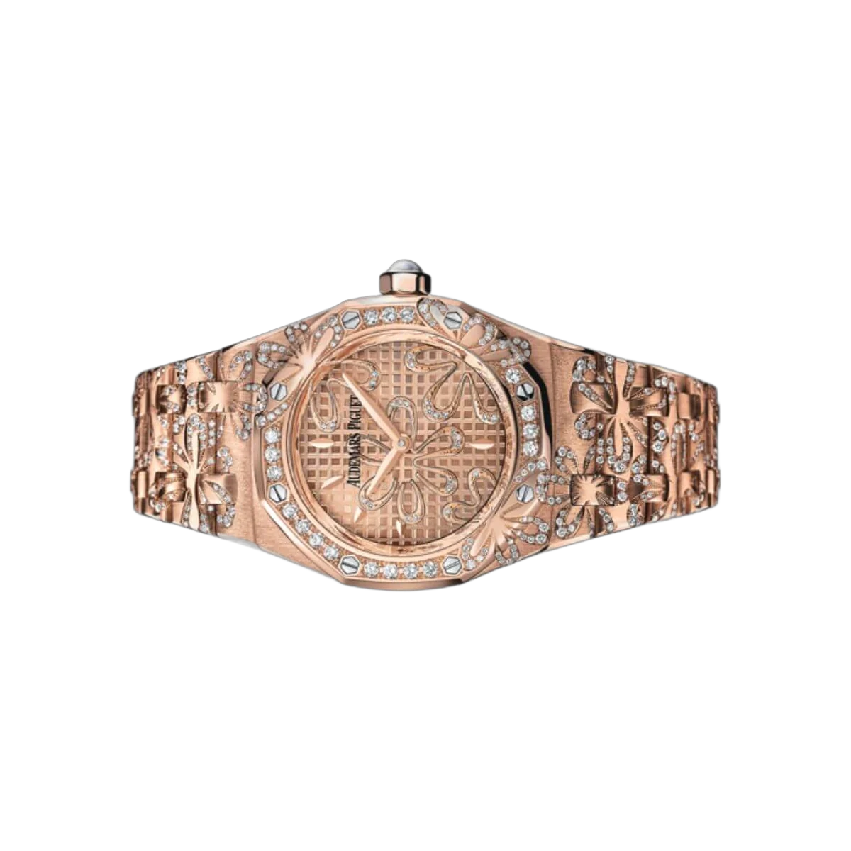 Audemars Piguet Royal Oak 67617OR.ZZ.1235OR.01 Floral Diamond 18K Rose Gold – additional product photo 3
