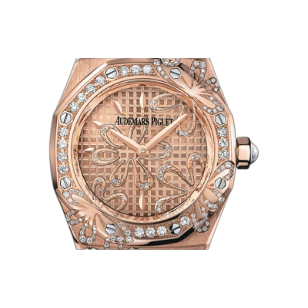 Audemars Piguet Royal Oak 67617OR.ZZ.1235OR.01 Floral Diamond 18K Rose Gold – additional product photo 4
