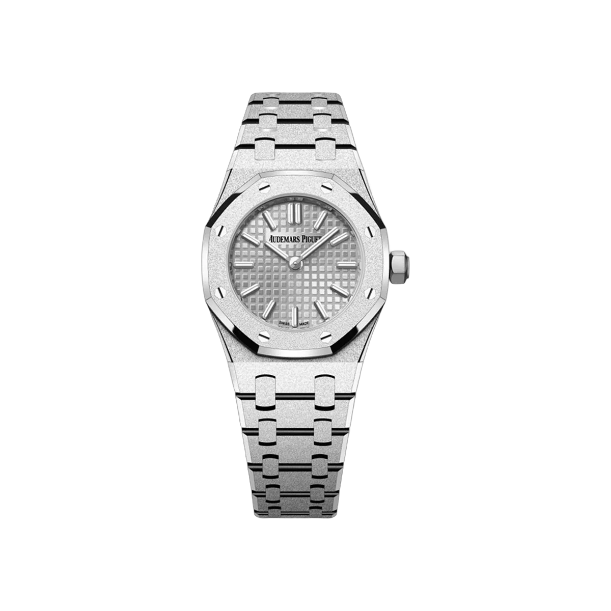 Audemars Piguet Royal Oak Mini 67630BC.GG.1312BC.01 Frosted White Gold 23mm Ladies Watch