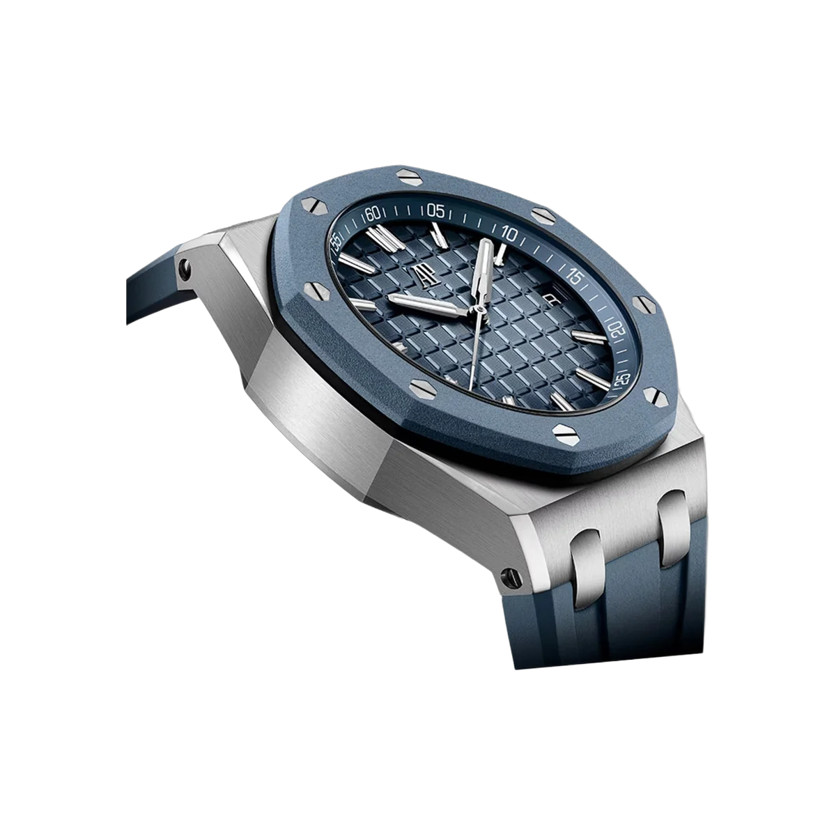 Audemars Piguet Royal Oak Offshore 15605SK.OO.A350CA.01 Stainless Steel 43mm Smoked Blue Dial Men's Watch – additional product photo 2