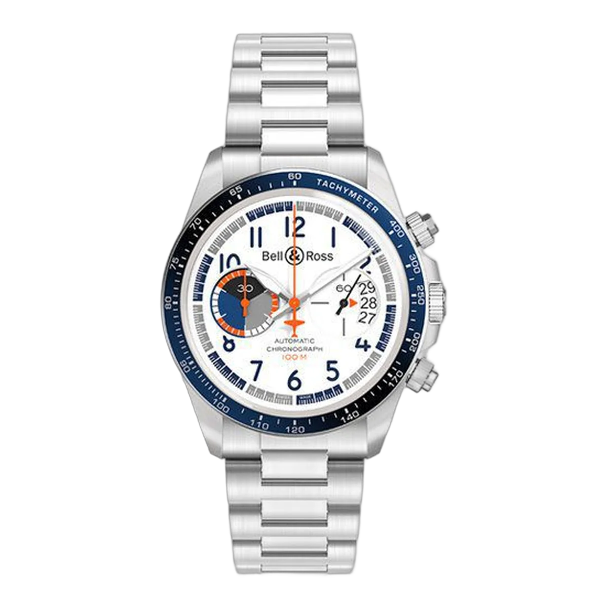 Bell &Amp; Ross Racing Bird Br V2 Men's Watch Limited Edition 999 Pcs Ref. Brv294-Bb-St/Sst