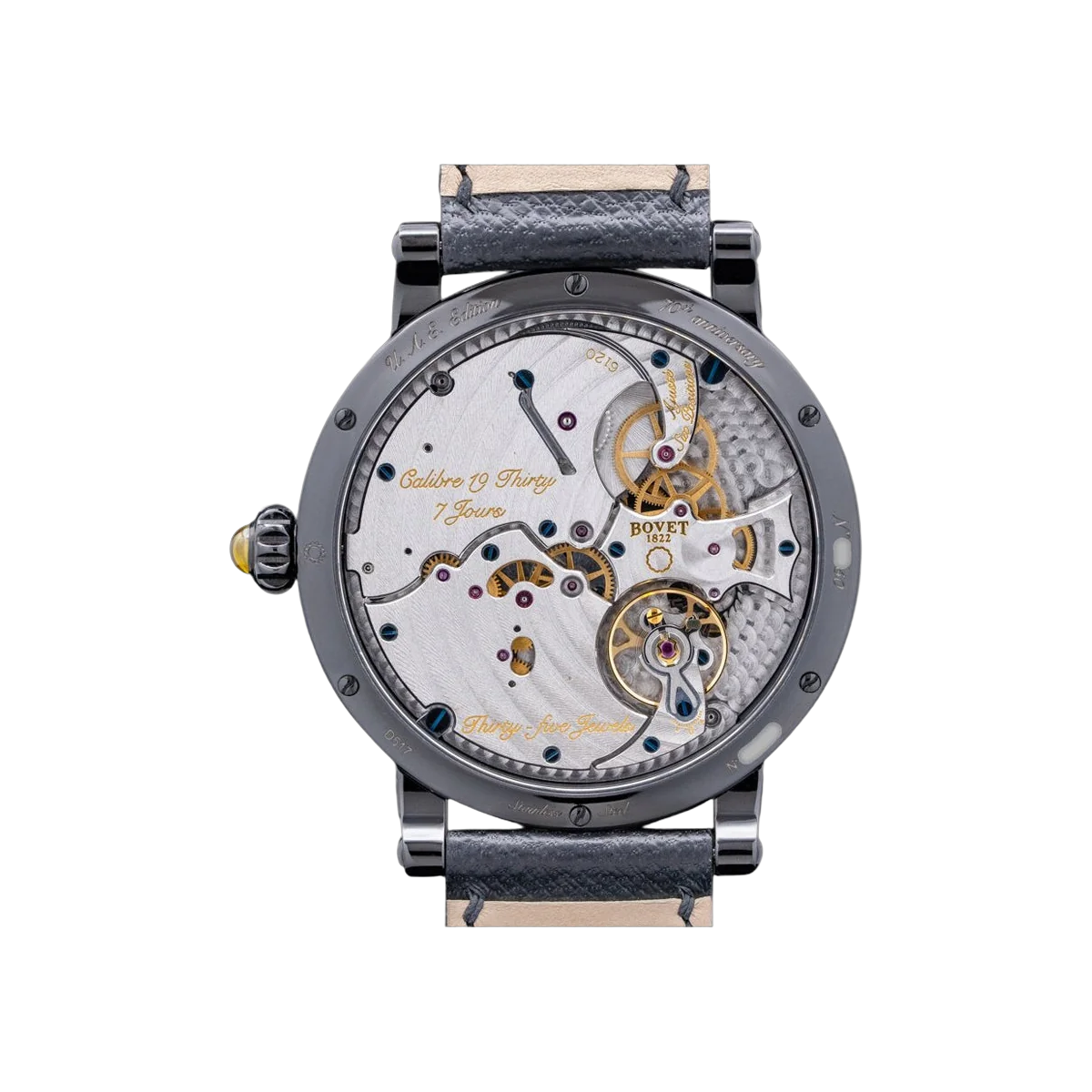 Bovet 19Thirty Dimier RNTS0017 Stainless Steel UAE Edition 70th Anniversary Ltd Edition 42mm Men's Watch – additional product photo 4