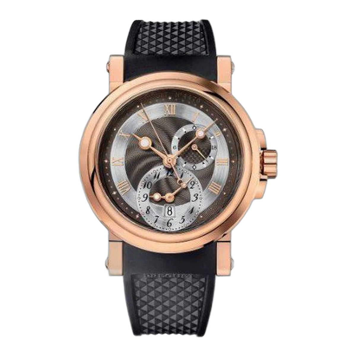 Breguet Marine Automatic Dual Time 18Kt Rose Gold 42Mm Men's Watch