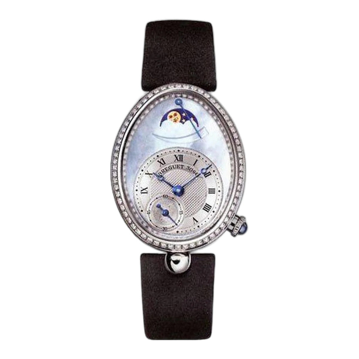 Breguet Reine De Naples Power Reserve 28.45Mm X 36.5Mm 18Kt White Gold Ladies Watch