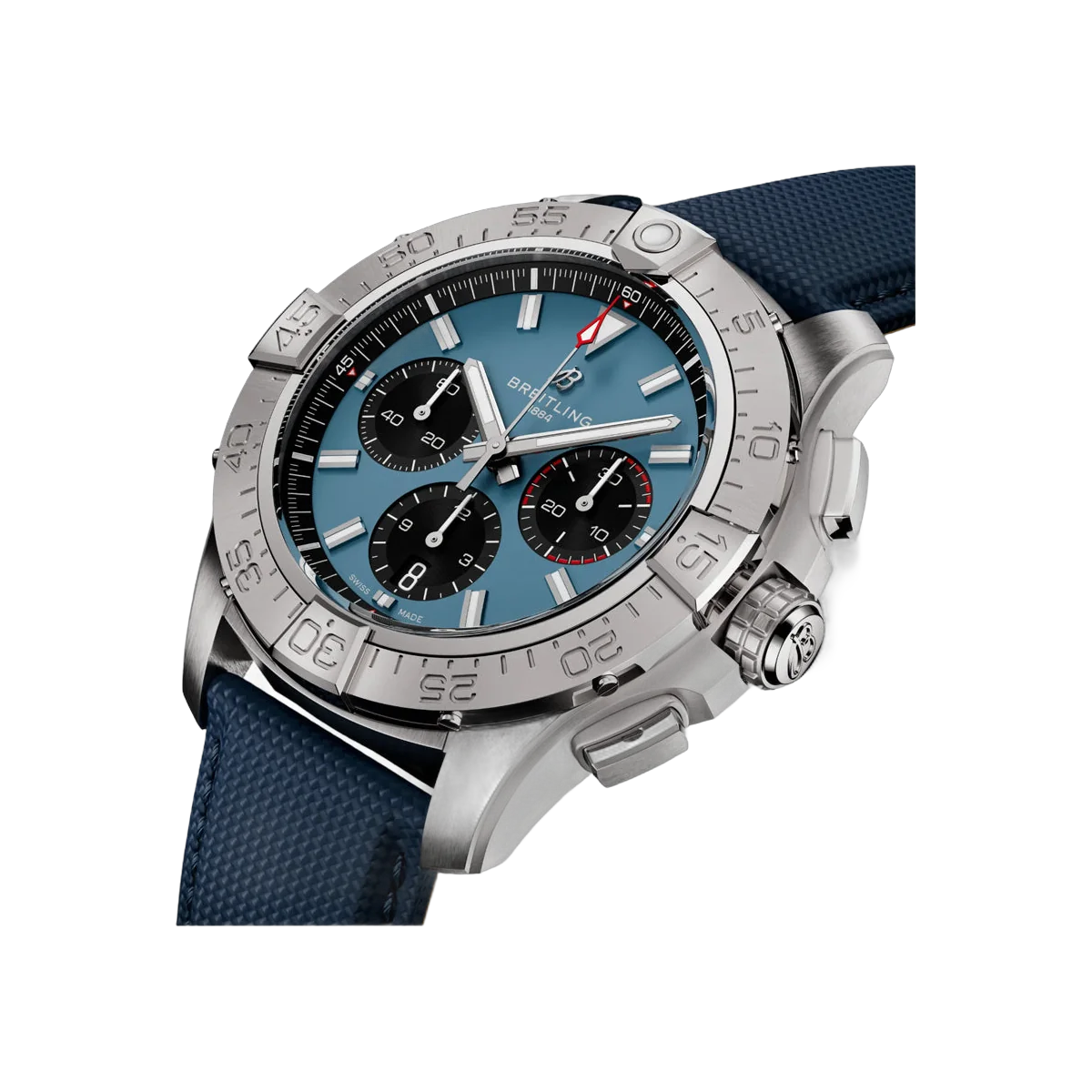 Breitling Avenger B01 AB0147101C1X1 Stainless Steel 44mm Light Blue Dial Men's Watch – additional product photo 2