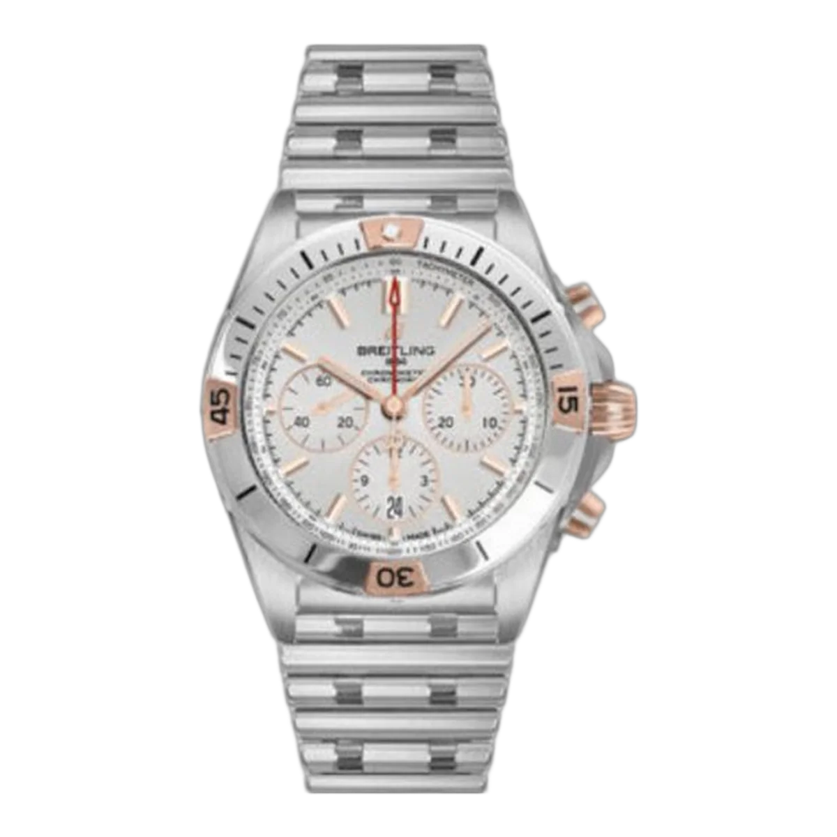 Breitling Chronomat B01 Chronograph Automatic Silver Dial 42Mm Men's Watch