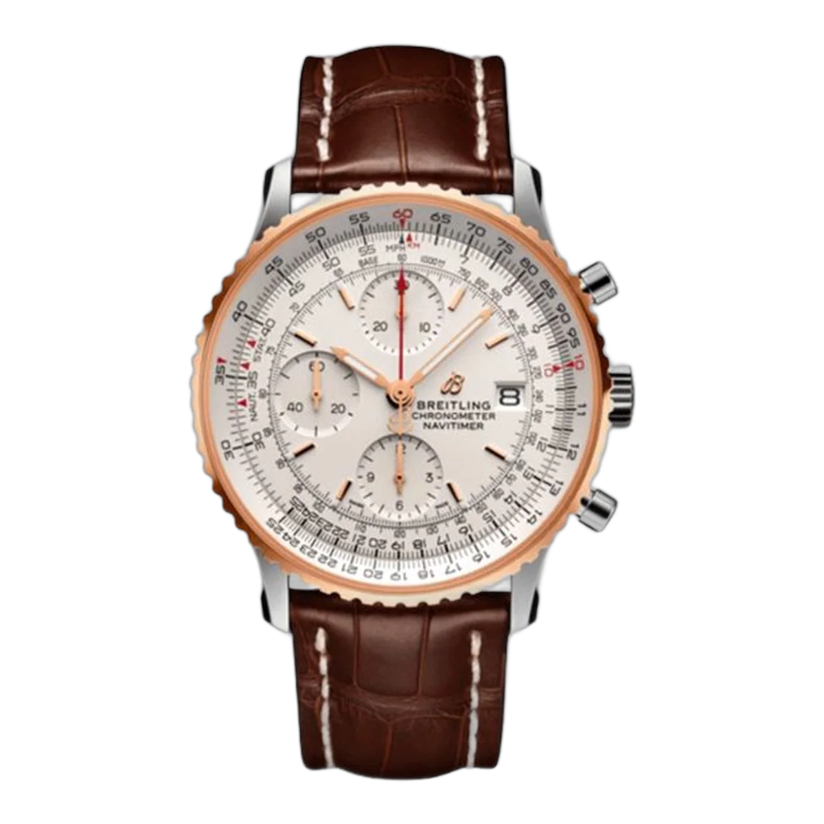 Breitling Navitimer 1 Chronograph 41Mm 18K Rose Gold & Stainless Steel Men's Watch
