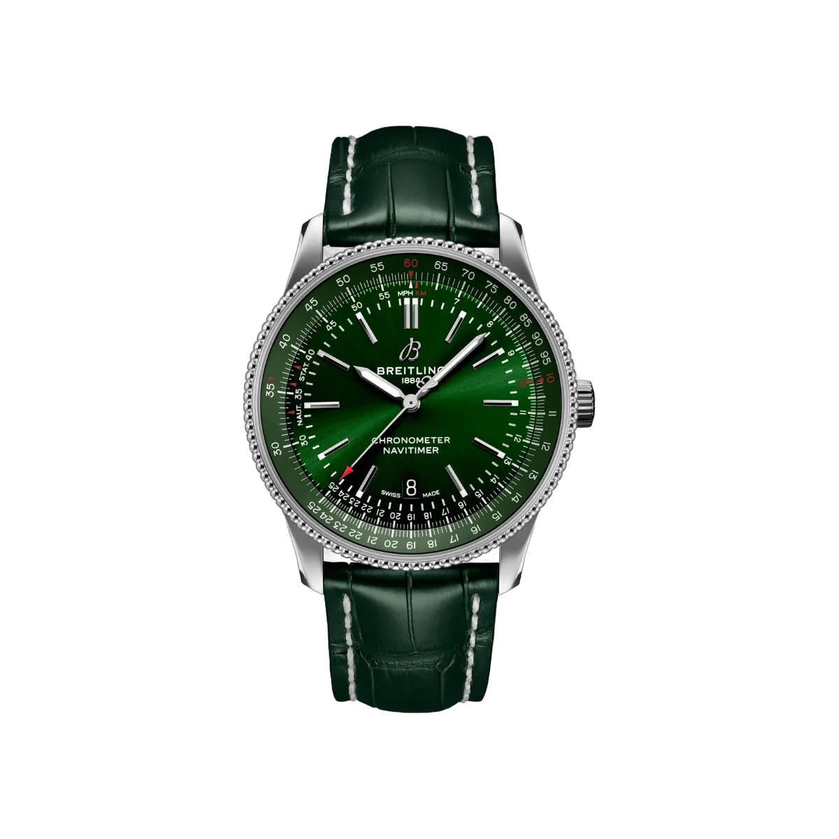 Breitling Navitimer Automatic A17326361L1P1 41mm Green Dial Mens Watch