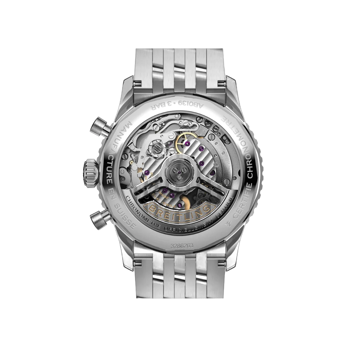 Breitling Navitimer B01 Chronograph AB0139211G1A1 41mm Silver Dial Mens Watch – additional product photo 2