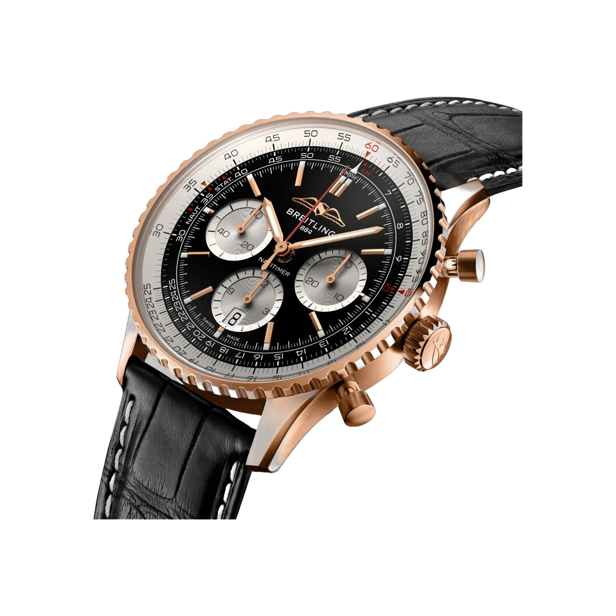 Breitling Navitimer B01 RB0138211B1P1 Rose Gold 43mm Black Dial Men's Watch – additional product photo 2