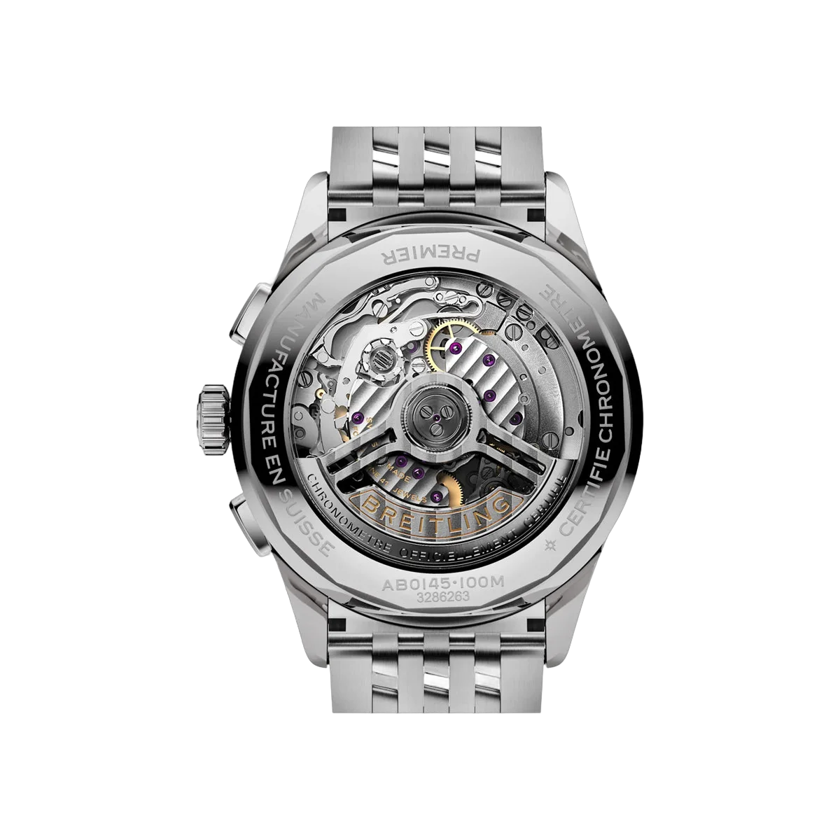 Breitling Premier B01 AB0145211G1A1 Stainless Steel 42mm Ivory Dial Men's Watch – additional product photo 4