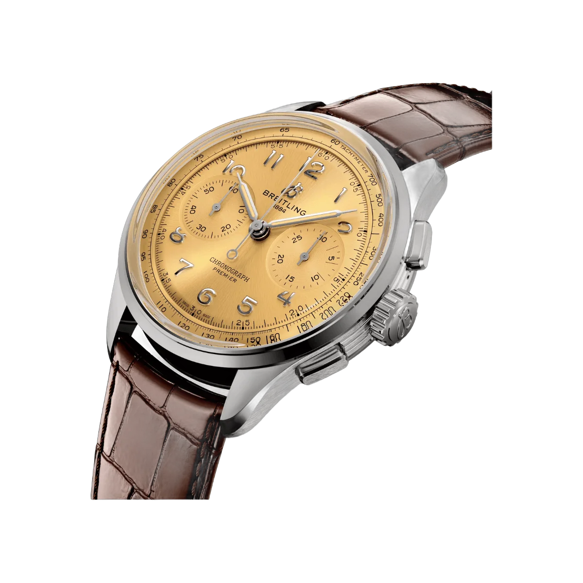 Breitling Premier B09 Chronograph AB0930F51H1P1 40mm Yellow Dial Mens Watch – additional product photo 4