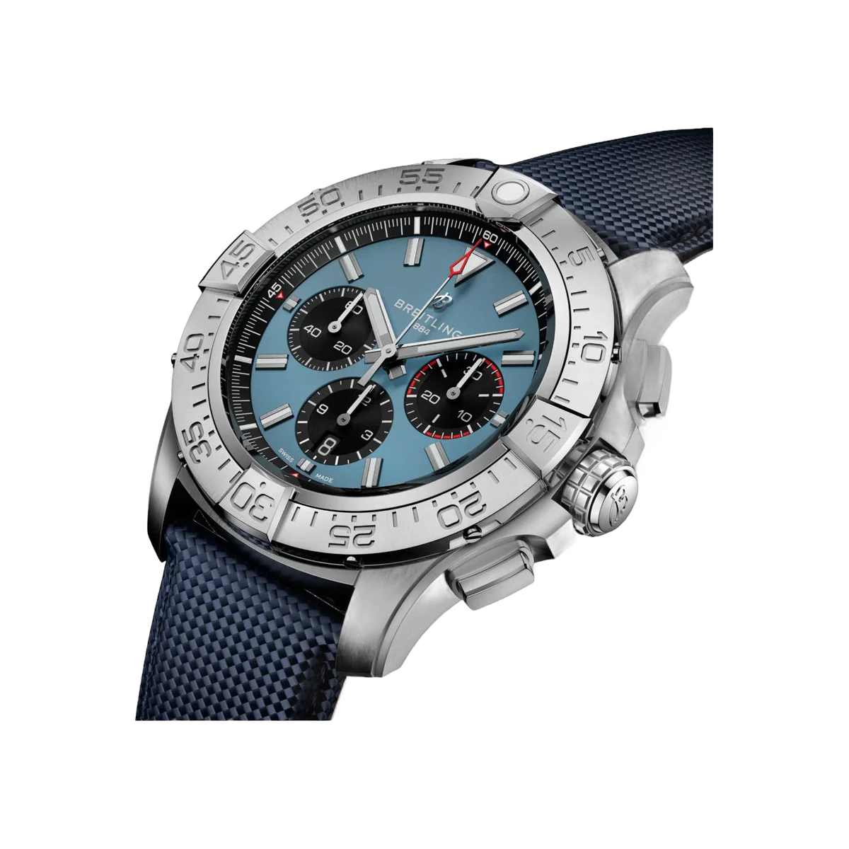 Breitling Super Avenger B01 EB0148101C1X1 Titanium Chronograph 46mm Blue Dial Men's Watch – additional product photo 2